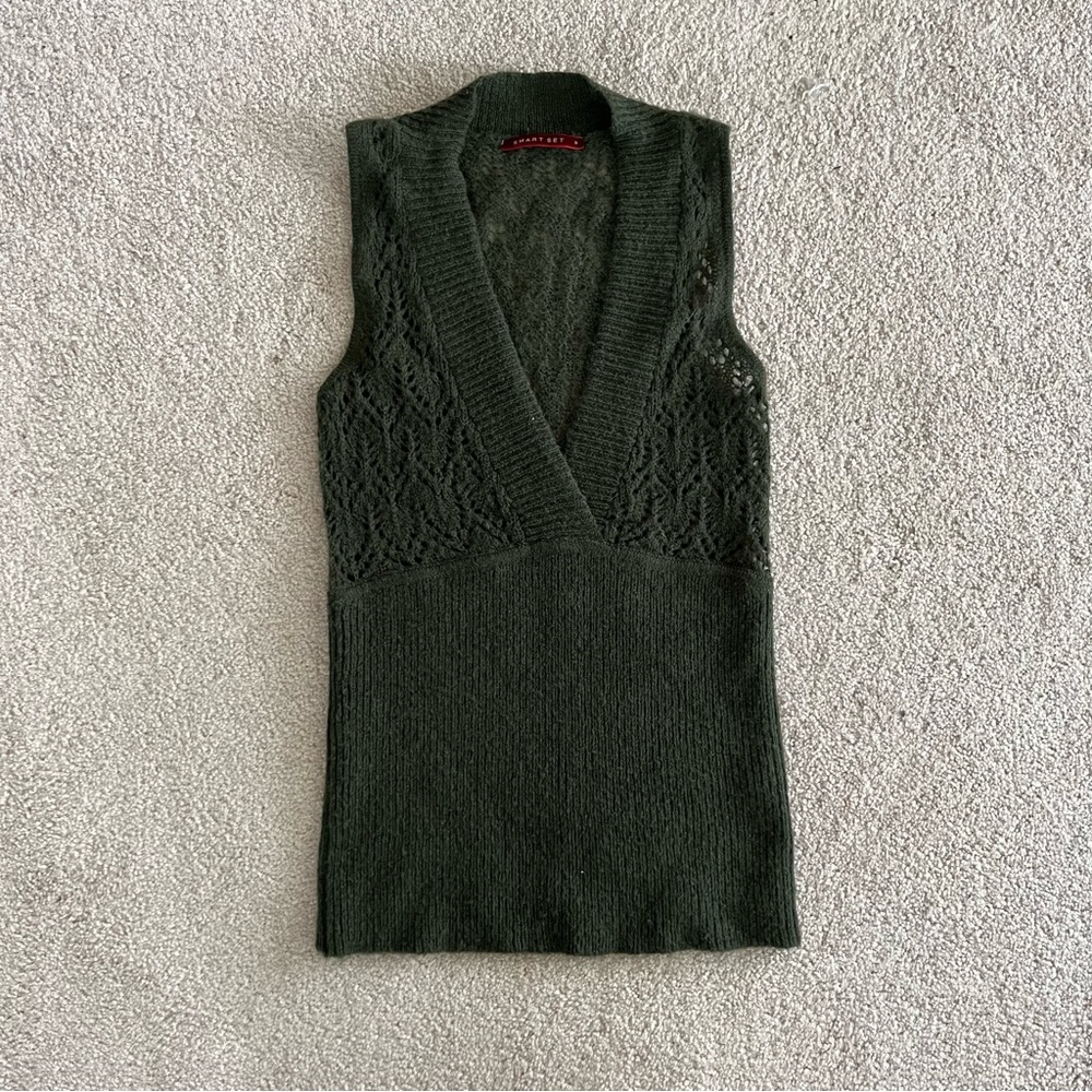 Smart Set Green Knit‎ Tank Top